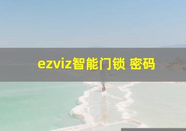 ezviz智能门锁 密码